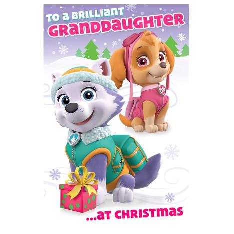 Paw Patrol Granddaughter Christmas Card £2.39